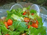 Cabbage and Mixed Greens Salad With Light Tangy Herb Vinaigrette