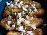 Blue Cheese Stuffed Fingerling Potatoes