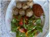 Healthier Turkey Meatballs W/Dipping Sauce. Recipe by DeeVaFoodie