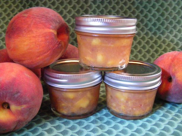 Peach Freezer Jam. Photo by Seasoned Cook