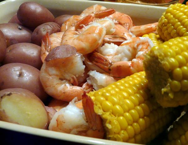 Shrimp Boil Dinner. Photo by PaulaG
