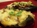 Poblano Rellenos-Appetizer or "just for 1"  Meal.