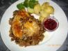Baked Chicken on Pecan Stuffing. Recipe by Annacia