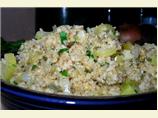 Bulgur Stuffing With Celery, Apples and Sage