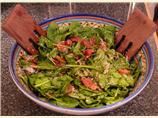 Slow Roasted Tomatoes With Baby Spinach & Pesto Dressing