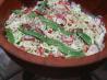 Five-Vegetable Slaw With Blue Cheese. Recipe by fluffernutter