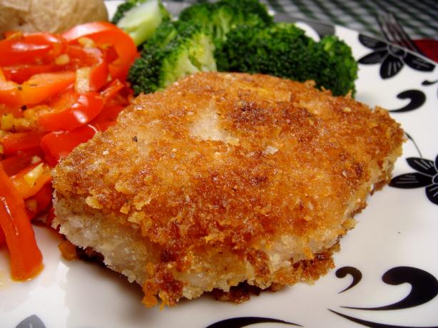 Parmesan-Crusted Pork Chops. Photo by Lori Mama