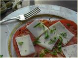 Heirloom Tomato, Mozzarella and Basil Side Dish