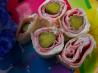 Easy Tortilla Pickle-Ham Rolls. Recipe by Kittencalskitchen
