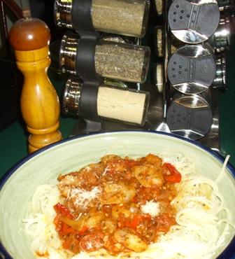Spaghetti Caruso for 6. Photo by Karen Elizabeth