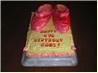 Cake - Dorothy's Ruby Slippers. Recipe by Jodi Consoli