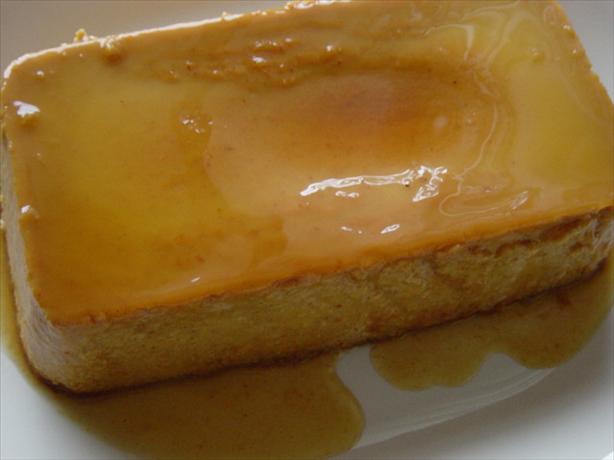 Pumpkin Flan With Caramel and Cinnamon Whipped Cream. Photo by Brenda.