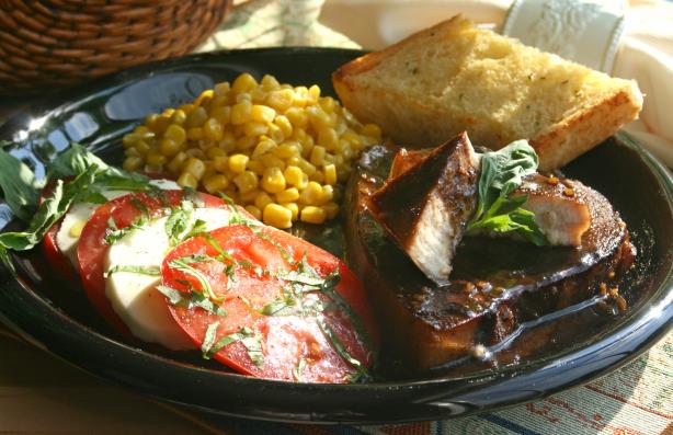 Halibut With Balsamic Glaze. Photo by Wildflour