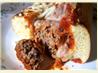Salsa Meatballs Browned in Garlic Oil