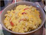 Cheesy Chicken  Spaghetti Squash Sauce over Pasta