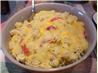 Cheesy Chicken  Spaghetti Squash Sauce over Pasta. Recipe by Montana Heart Song