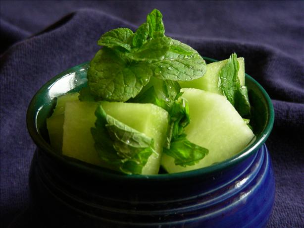 Fresh Mint Melon Ball Salad. Photo by kiwidutch