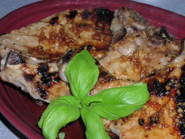 Ginger-Honey Glazed Barbecued Pork Chops. Photo by TeresaS