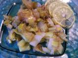 Sauteed Leeks in Lemon Dill Butter. Photo by Chef PotPie