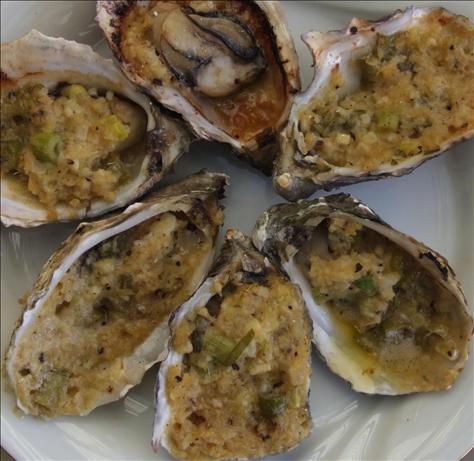 BBQ Oysters With Ginger. Photo by Peter J