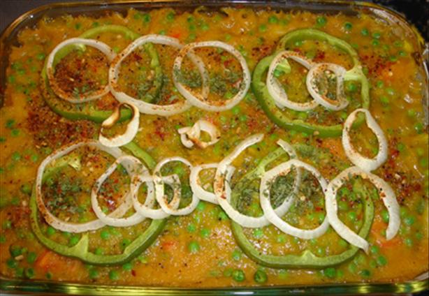 Butternut Squash and Sweet Pea Casserole. Photo by NormCooks