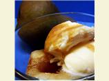 Roasted Pears With Brown Sugar and Vanilla Ice Cream