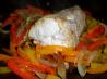 Triple-Pepper Steamed Halibut. Recipe by LMillerRN