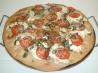 Fresh Mozzarella and Basil Pizza. Recipe by KittyKitty