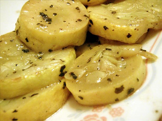 Yellow Squash With Basil. Photo by CandyTX