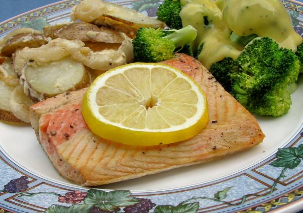 Grilled Salmon or Halibut. Photo by lazyme