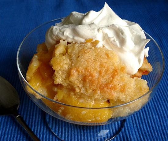 Super Easy Peach Cobbler. Photo by Marg (CaymanDesigns)