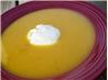 Squash Soup With Horseradish Cream. Recipe by Galley Wench