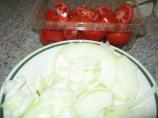 Zucchini & Yellow Squash Casserole. Photo by Mainely Debbie