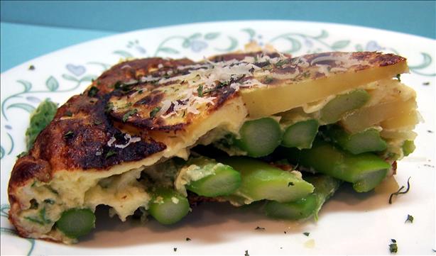 Asparagus and Potato Frittata. Photo by PaulaG