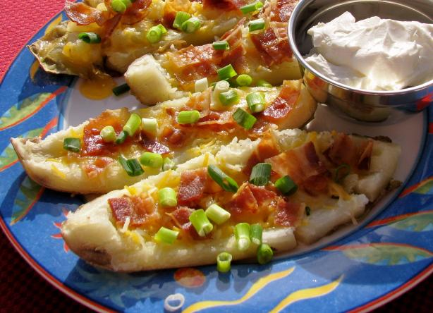 Grilled Potato Skins. Photo by lazyme