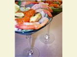 Seafood Salad Martini With Vodka Habanero Dressing