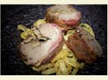 Mushroom-Stuffed Bacon Wrapped Pork Tenderloins