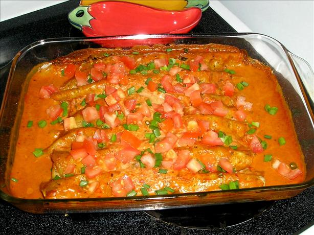 Creamy Chicken & Cheese Enchiladas. Photo by Swan Valley Tammi