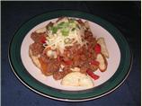 Potato Wedges With Sloppy Joe Topping