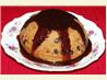 Choc Chip & Banana Pudding W/Glossy Choc Sauce (Steamed)