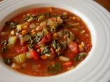 Crock Pot Spinach-Tomato-Vegetable Soup