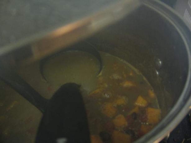 Black Bean and  Sweet Potato Soup. Photo by Michelle from Central Time
