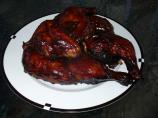 Hoisin Marinated Grilled Cornish Game Hens