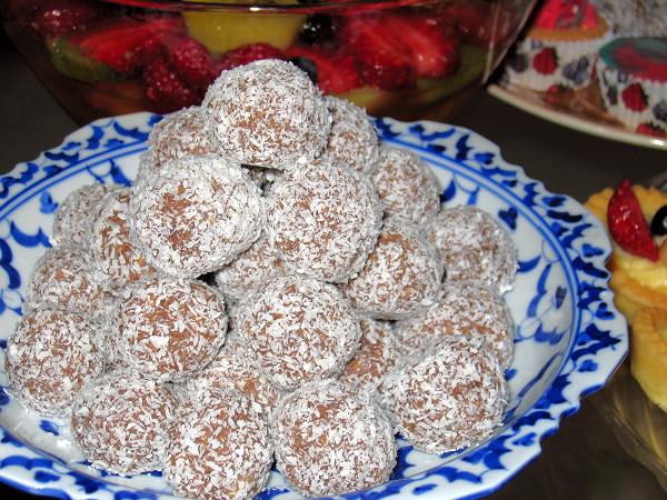 Coconut Chocolate Truffles. Photo by Cabnolen
