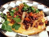 Pumpkin Polenta With Chorizo and Black Beans