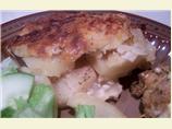 Blue Cheese and Cheddar Scalloped Potatoes
