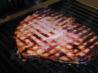 Grilled Ham Steak With Peppered Peach Glaze. Recipe by lazyme