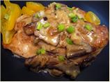 Chicken Breasts With Mushrooms, Swiss Cheese and White Wine
