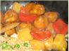 Sweet & Sour Popcorn Chicken. Recipe by Halcyon Eve