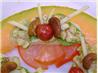Curried Chicken Salad Open Faced Sandwich. Recipe by Dani Jean